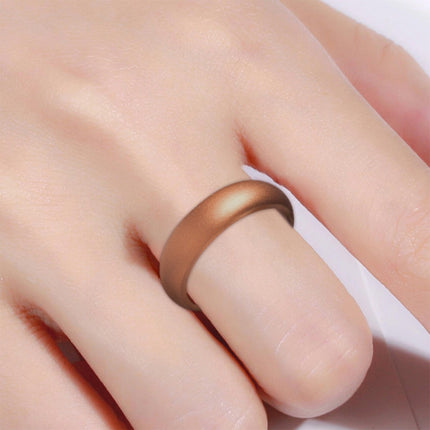 SH100 5.7mm Wide Silicone Ring Glitter Couple Ring, No.8, No.9