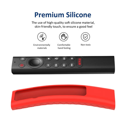 For NVIDIA Shield TV Pro 4K HDR Remote Control Silicone Case With Lanyard, YK010 Black