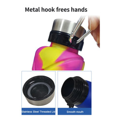 Outdoor Silicone Folding Water Cup Telescopic Water Bottle Travel Drinking Cup With Carabiner