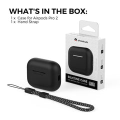 For AirPods Pro 2 AhaStyle PT187 Silicone One-Piece Protective Case With Lanyard Case