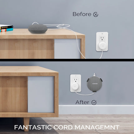 Soporte de pared para altavoz inteligente AhaStyle PT62, para Google Home Mini negro, para Google Home Mini blanco, para Amazon Echo Dot 3 negro, para Amazon Echo Dot 3 blanco