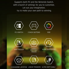 RGB Light Wired Gamepad Controller For PC/Switch, BIGBIGWON C1 Lite, BIGBIGWON C1 Lite+R90, BIGBIGWON C1 S, BIGBIGWON C1 S+R90