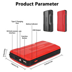 R23 Car Emergency Start Large Capacity Power Bank With LED Light