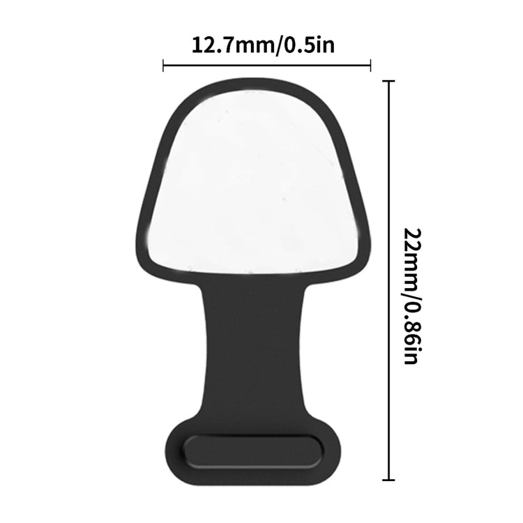 10 piezas de puerto de carga de teléfono móvil, tapón antipolvo de silicona, cubierta adhesiva posterior a prueba de pérdida, 8 pines, USB-C/Tipo-C