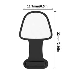 10 piezas de puerto de carga de teléfono móvil, tapón antipolvo de silicona, cubierta adhesiva posterior a prueba de pérdida, 8 pines, USB-C/Tipo-C