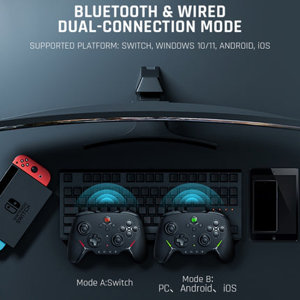 Full Mechanical Gamepad Bluetooth Wired Dual Mode Support Switch / PC / Android / IOS, BIGBIGWON Blitz C2Pro, BIGBIGWON Blitz C2Pro+Base