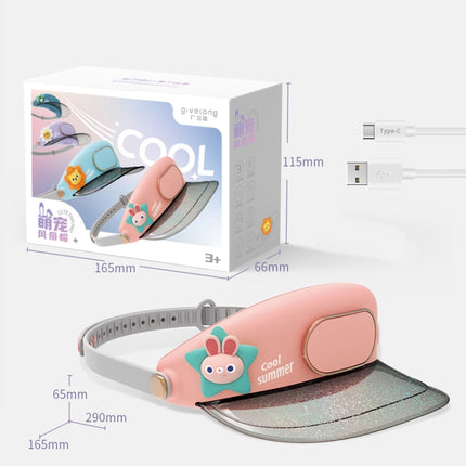 GL130-133 Outdoor Fan Cap Leafless Mute USB Portable Camping Mini Fan