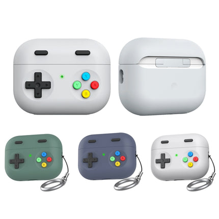 Für AirPods Pro 2 AhaStyle DD04 Split Silikon Cartoon Kopfhörer Schutzhülle, DD04 (Blau), DD04 (Grün), DD04 (Weiß)