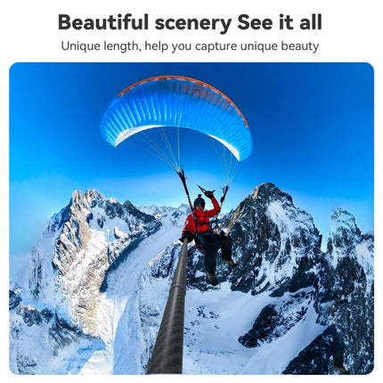 TELESIN 3M Carbon Fiber Selfie Stick Monopod  With 1/4 Screw For Action Camera, 3m