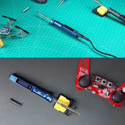 MINIWARE TS101 PD DC Soldering Iron 90W Portable Soldering Pen, With BC2 Soldering Iron Head, With B2 Soldering Iron Head, With I Soldering Iron Head, With KU Soldering Iron Head, With K Soldering Iron Head, With D24 Soldering Iron Head����������������...