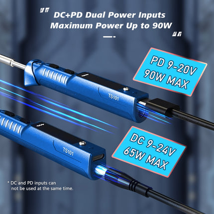 MINIWARE TS101 PD DC Soldering Iron 90W Portable Soldering Pen, With BC2 Soldering Iron Head, With B2 Soldering Iron Head, With I Soldering Iron Head, With KU Soldering Iron Head, With K Soldering Iron Head, With D24 Soldering Iron Head                ...