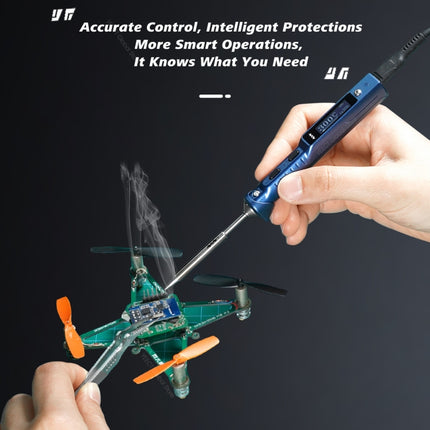 MINIWARE TS101 PD DC Soldering Iron 90W Portable Soldering Pen, With BC2 Soldering Iron Head, With B2 Soldering Iron Head, With I Soldering Iron Head, With KU Soldering Iron Head, With K Soldering Iron Head, With D24 Soldering Iron Head����������������...