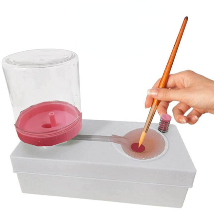 Oil Painting Brush Cleaner Tool with Water Container Paint Pen Washer, GEN 1 Green, GEN 1 Pink