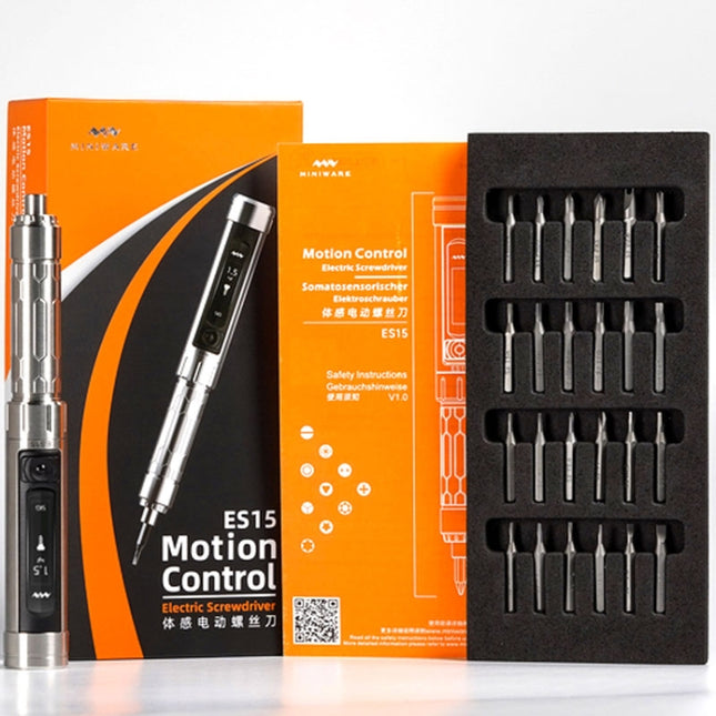 MINIWARE ES15 Electric Screwdriver Repair Tool Dismantling Screw Batch