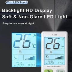 CHUNGHOP K-1302E Night Light Large Screen Battery Universal Air Conditioner Remote Control