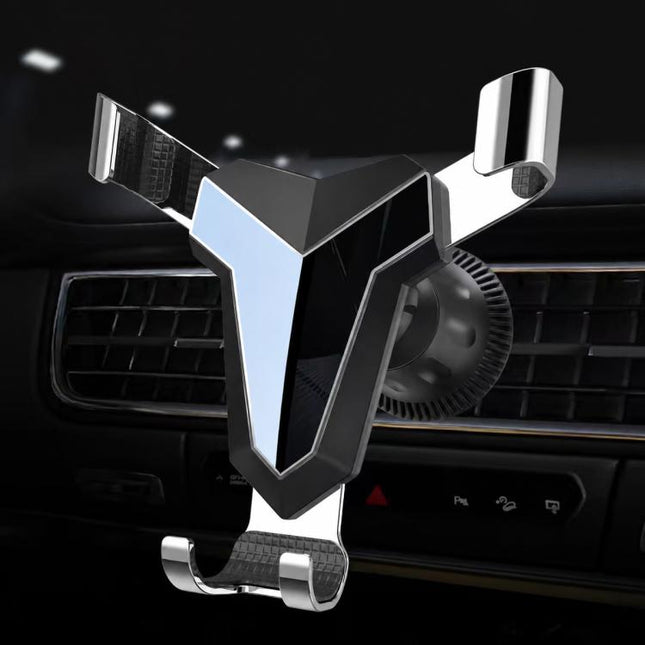 Gravity Navigation Car Air Outlet Triangular Mobile Phone Holder