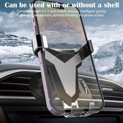Gravity Navigation Car Air Outlet Triangular Mobile Phone Holder
