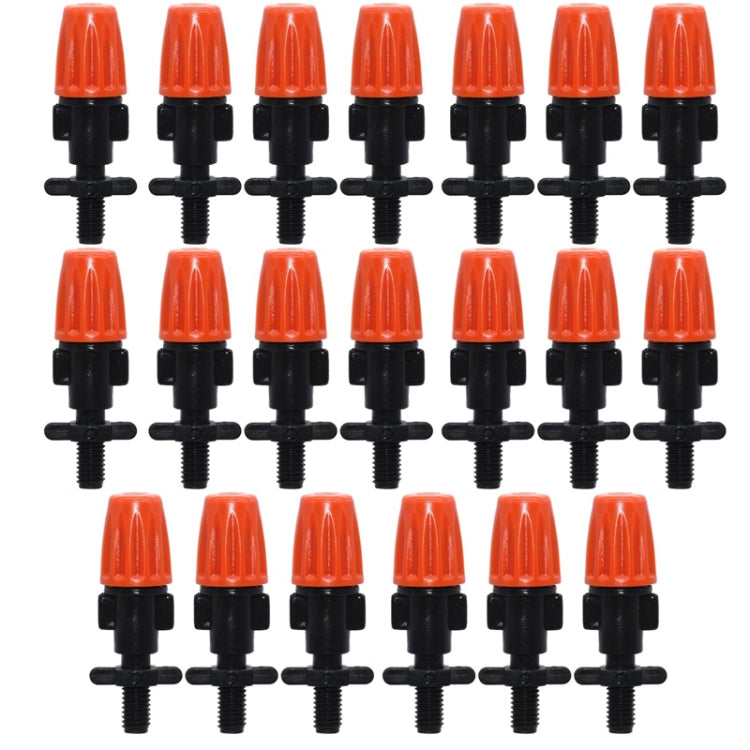 20pcs TF-118 Gardening Irrigation Drip Irrigation System Set Accessories, Spray Head (Orange), Single Hook Connection 4/7mm Capillary (Orange), Single Hook Connection 4/7mm Capillary (Gray), Both Sides Connection 4/7mm Capillary (Gray)�����������������...