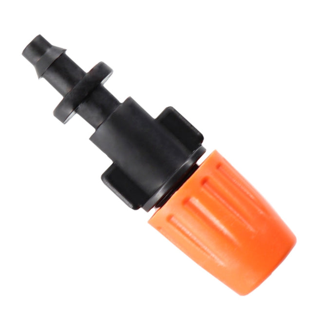 20pcs TF-118 Gardening Irrigation Drip Irrigation System Set Accessories, 6mm Single Hook Connection 4/7mm Capillary (Orange)