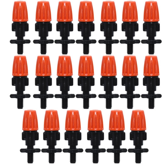20pcs TF-118 Gardening Irrigation Drip Irrigation System Set Accessories, Spray Head (Orange), Single Hook Connection 4/7mm Capillary (Orange), Single Hook Connection 4/7mm Capillary (Gray), Both Sides Connection 4/7mm Capillary (Gray)�����������������...