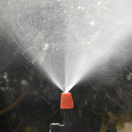 20pcs TF-118 Gardening Irrigation Drip Irrigation System Set Accessories, 6mm Single Hook Connection 4/7mm Capillary (Orange)