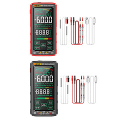 ANENG 683 Smart Touch Screen Automatic Range Rechargeable Multimeter, 683 Red, 683 Black