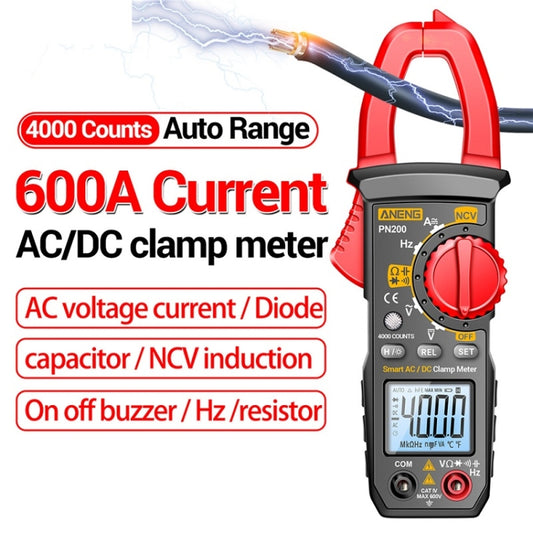 ANENG PN200 AC/DC-Messung Hochpräzises Multifunktions-Stromzangenmessgerät, PN200