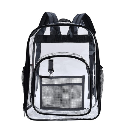 PVC Transparent Waterproof Backpack Student School Bag