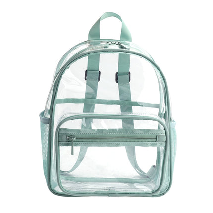 PVC Transparent Waterproof Backpack Student School Bag
