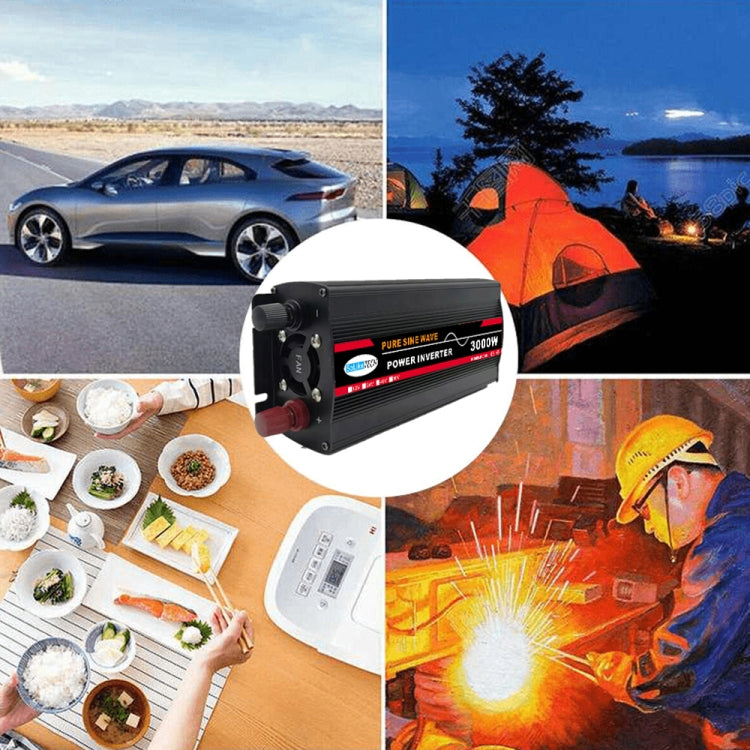 High Power Car Sine Wave Inverter Power Converter, 3000W (Actual 500W) 12V to 220V, 3000W (Actual 500W) 24V to 220V, 3000W (Actual 500W) 48V to 220V, 3000W (Actual 500W) 60V to 220V, 4000W (Actual 800W) 12V to 220V, 4000W (Actual 800W) 24V to 220V�����...