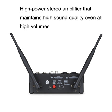 G4-M1 4-way Mixer with Wireless Microphone Effect Device Small K Song Recording Bluetooth Mixer, 4-way