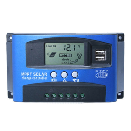 YCX-003 30-100A Solar Charging Controller with LED Screen & Dual USB Port Smart MPPT Charger, 12/24V 30A, 12/24V 40A, 12/24V 50A, 12/24V 60A, 12/24V 100A, 12/24/36/48/60V 100A