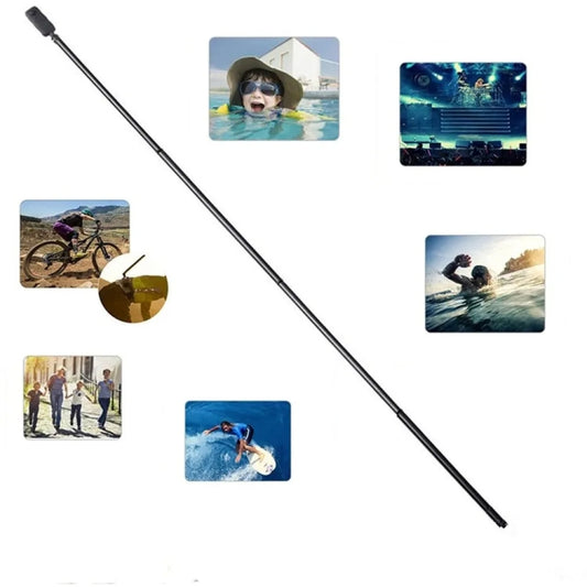 Carbon Fiber Extended Monopod Invisible Selfie Stick For Insta360  / DJI Action / GoPro / Xiao Yi Sports Camera, 1.5m, 3m, 5m