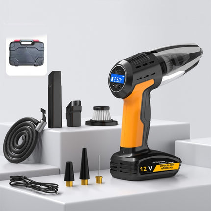 5 In 1 60W  Double Motor Car Vacuum Cleaner With Blowing Air Pump Pressure Measuring Lighting Function, SUITU ST-6637 Wired, SUITU ST-6637  Wireless Model, SUITU ST-6637  Wireless+Toolbox