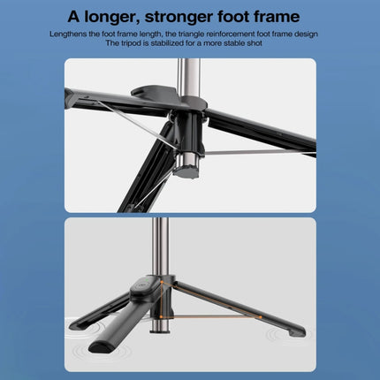 Magnetic Selfie Stick Tripod Handheld Stabilizer Rod With Remote Controller, WS-22005 White, WS-22005 Black