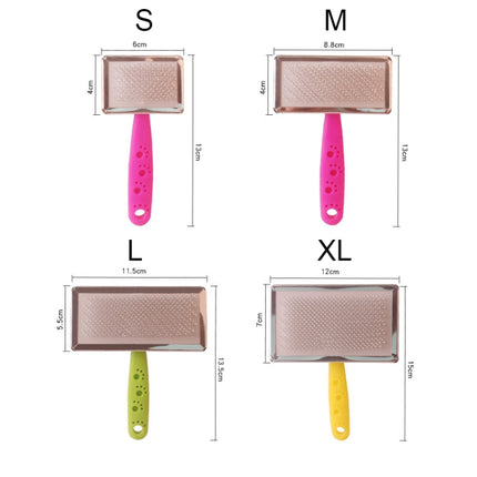 BG-W1347 Pet Hair Removal Massage Comb Dog Cleaning Tools, Random Color Delivery, S, M, L, XL