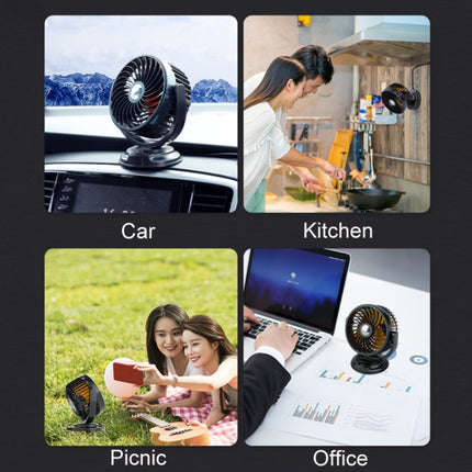 F611 Rotatable Multi-angle Air Supply Car Silent Fan