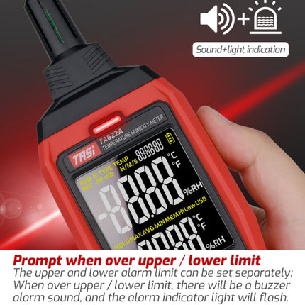 Temperature Humidity Meter Digital Dew Point Thermometer, TASI TA622A, TASI TA622B USB Computer Connection