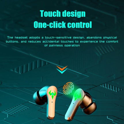 N35 TWS Colorful Light In-Ear Low Latency Wireless Bluetooth Game Earphones, Digital Display, Non-digital Display