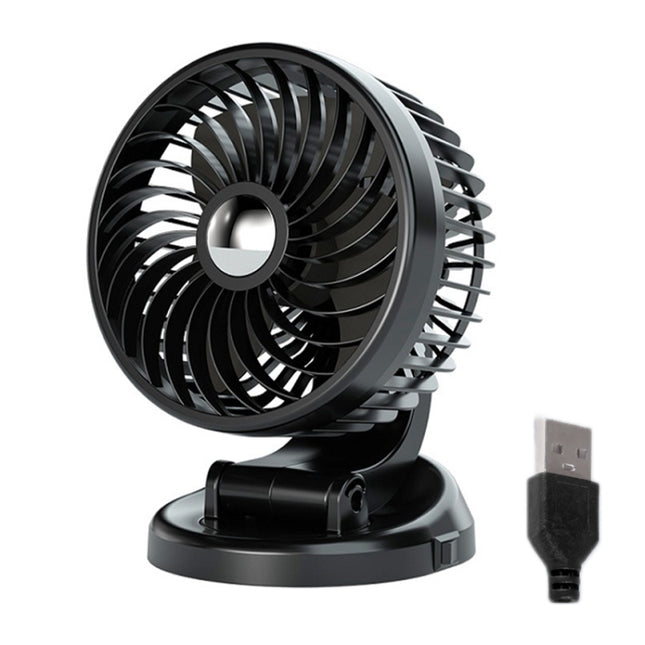 F612 5W Car Rotatable Turntable Silent Fan