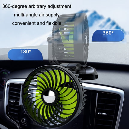 F612 5W Car Rotatable Turntable Silent Fan