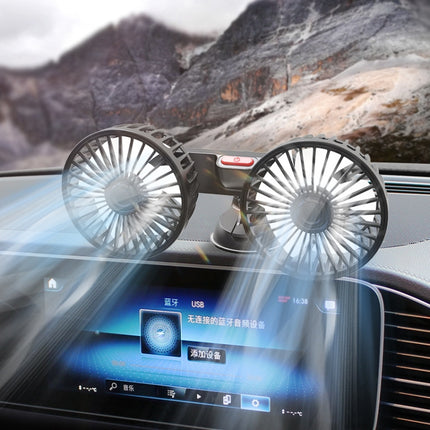 F4206 Suction Cup Double Head Car USB Fan, F4206