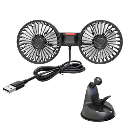 F4206 Suction Cup Double Head Car USB Fan, F4206