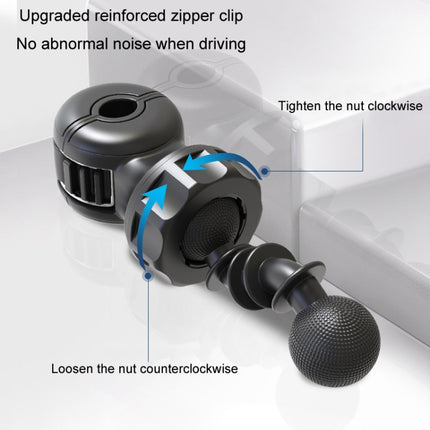 F6207 Car Rear Seat Zip Lock USB Double Head Fan, USB, Cigarette Lighter with USB