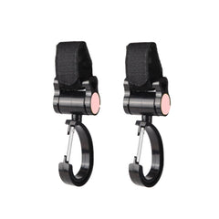 2pcs Universal Baby Stroller Hooks Accessories 360 Degree Sticky Hooks, Sticky Hooks(Pink), Sticky Hooks(Yellow), Sticky Hooks(Black)