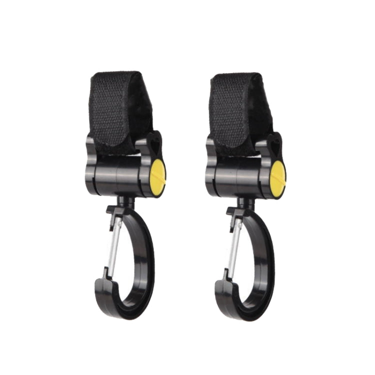 2pcs Universal Baby Stroller Hooks Accessories 360 Degree Sticky Hooks, Sticky Hooks(Pink), Sticky Hooks(Yellow), Sticky Hooks(Black)