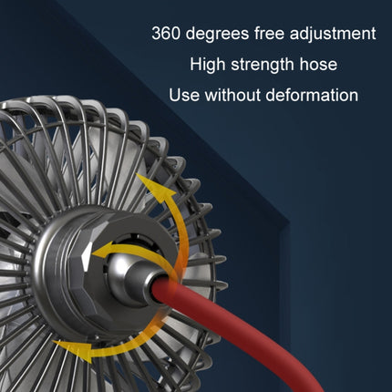 F508 Car Rear Seat USB Air Speed Adjustable Hose Fan, F508