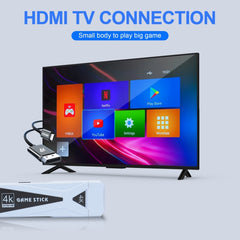 U10 Video Game Console 64G 10000+ Games Retro Handheld 4K TV Game Stick Wireless Controller, U10  64G 10000+ Games