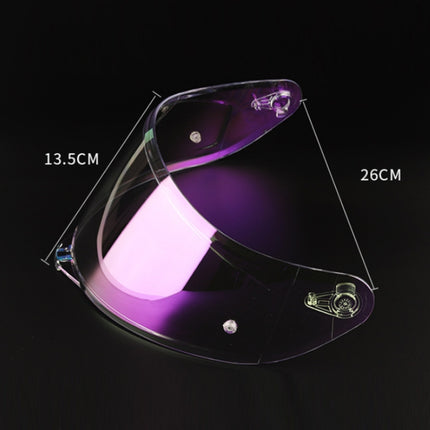Motorcycle Helmet Lens with Anti-fog Spikes for SOMAN K1/K3SV/K5, Transparent REVO Red, Transparent REVO Purple, Transparent REVO Blue, Dark Tea Revo Red, Dark Tea Revo Blue, Tea Film Revo Purple Red Gold, Silver Plated, Dark Tea, Gold Flakes, Color Fi...
