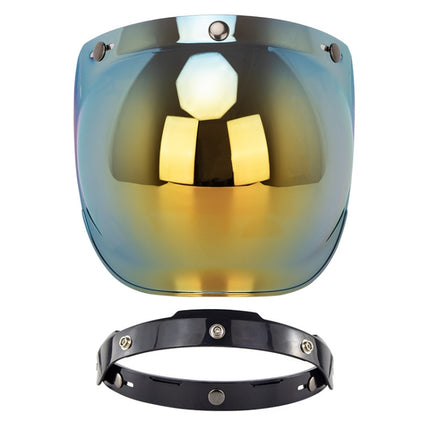 Motorcycle Helmet Three-Button Windproof Lens With Bracket